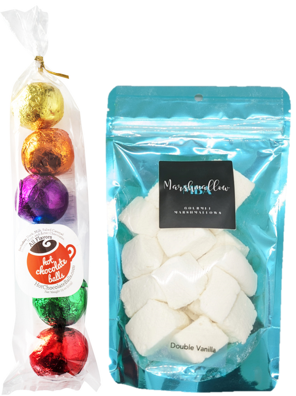 "All Flavors" Hot Chocolate Balls and Marshmallow Gift Bundle